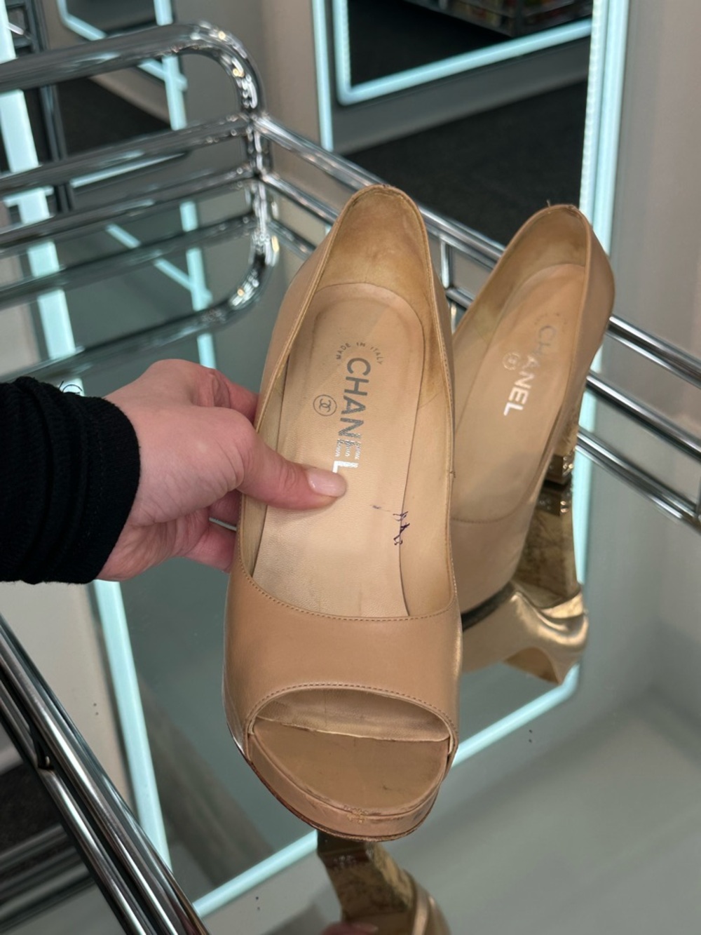 Chanel peep-toe pumps - Picture 8 of 15